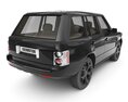 Luxury SUV Vehicle 3D 모델  back view