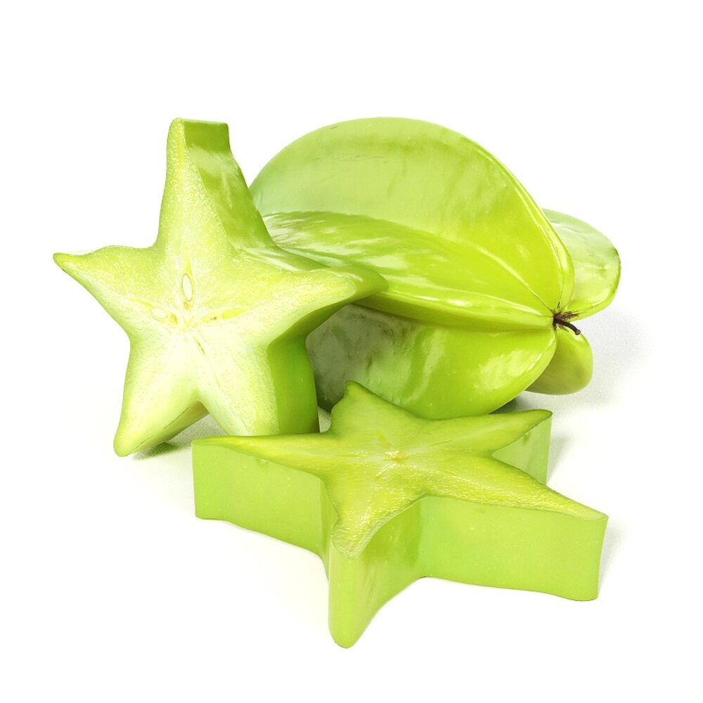 Star Fruit (Carambola) Modèle 3d
