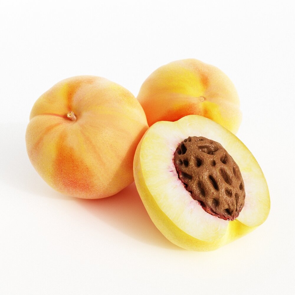 Ripe Peaches 3Dモデル