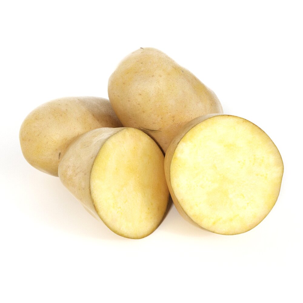 Fresh Potatoes 3D model