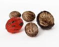 Assorted Nutmeg Seeds 3D модель