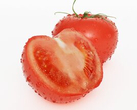 Fresh Sliced Tomato 3D модель