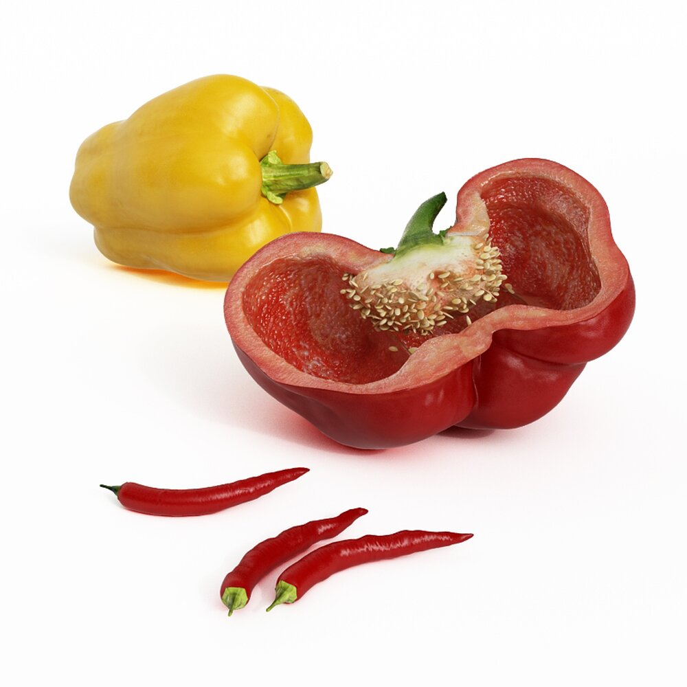 Variety of Peppers Modello 3D