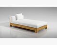 Modern Minimalist Single Bed 3D模型
