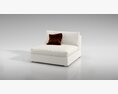 Modern Single-Seater Sofa 3D-Modell