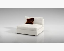 Modern Single-Seater Sofa 3D-Modell