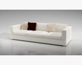 Modern White Sofa 03 3D-Modell
