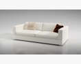 Modern White Sofa 04 3D модель