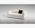 Modern White Sofa 05 3Dモデル