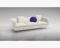 Elegant Modern Sofa 3D-Modell