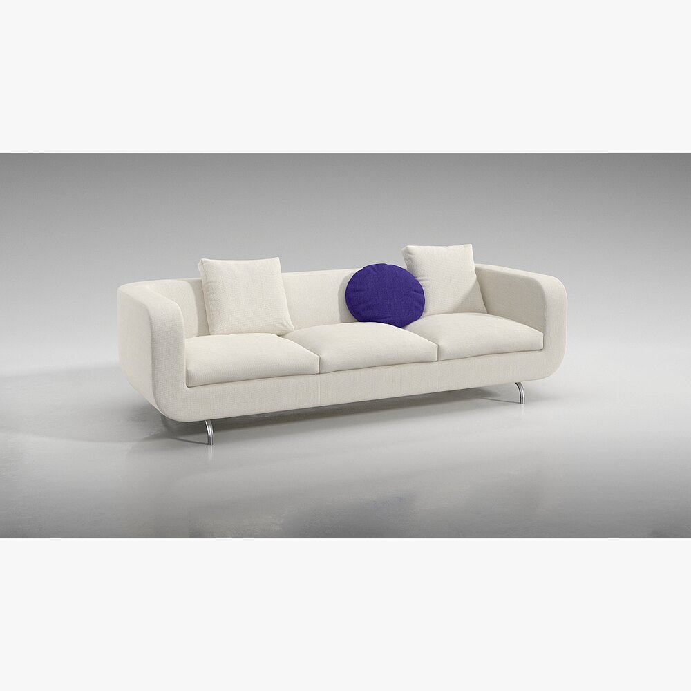 Elegant Modern Sofa 3D模型