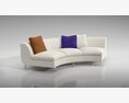 Modern Curved Sofa Modelo 3D