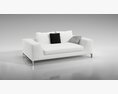 Modern White Sofa 06 3D 모델 