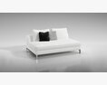 Modern White Sofa 08 3D模型