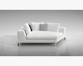 Modern White Sectional Sofa 10 3d model