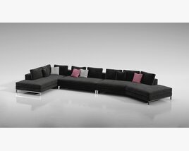 Modern Sectional Sofa 04 3D 모델 