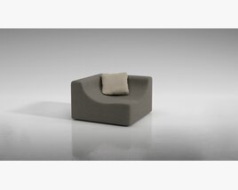 Minimalist Modern Armchair 3D模型