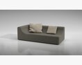 Minimalist Modern Sofa 05 3D 모델 