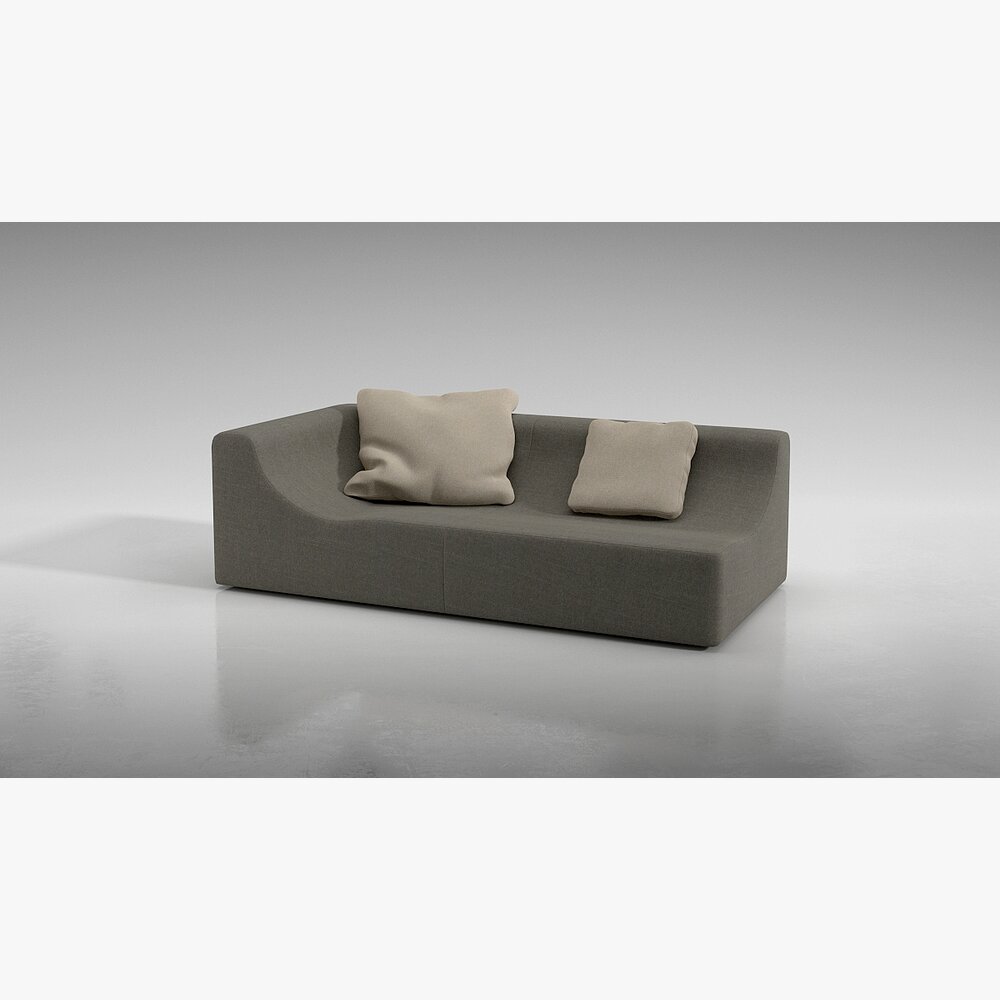 Minimalist Modern Sofa 05 3D модель