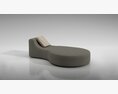 Modern Minimalist Chaise Lounge 05 3D 모델 