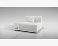 Modern White Armchair 03 3D模型