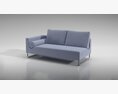 Modern Gray Sofa 03 3d model