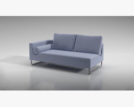 Modern Gray Sofa 03 3Dモデル