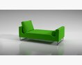 Modern Green Sofa 02 3d model