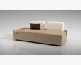 Modern Two-Tone Sofa 3D-Modell