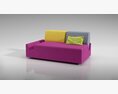 Colorful Modular Sofa 3d model