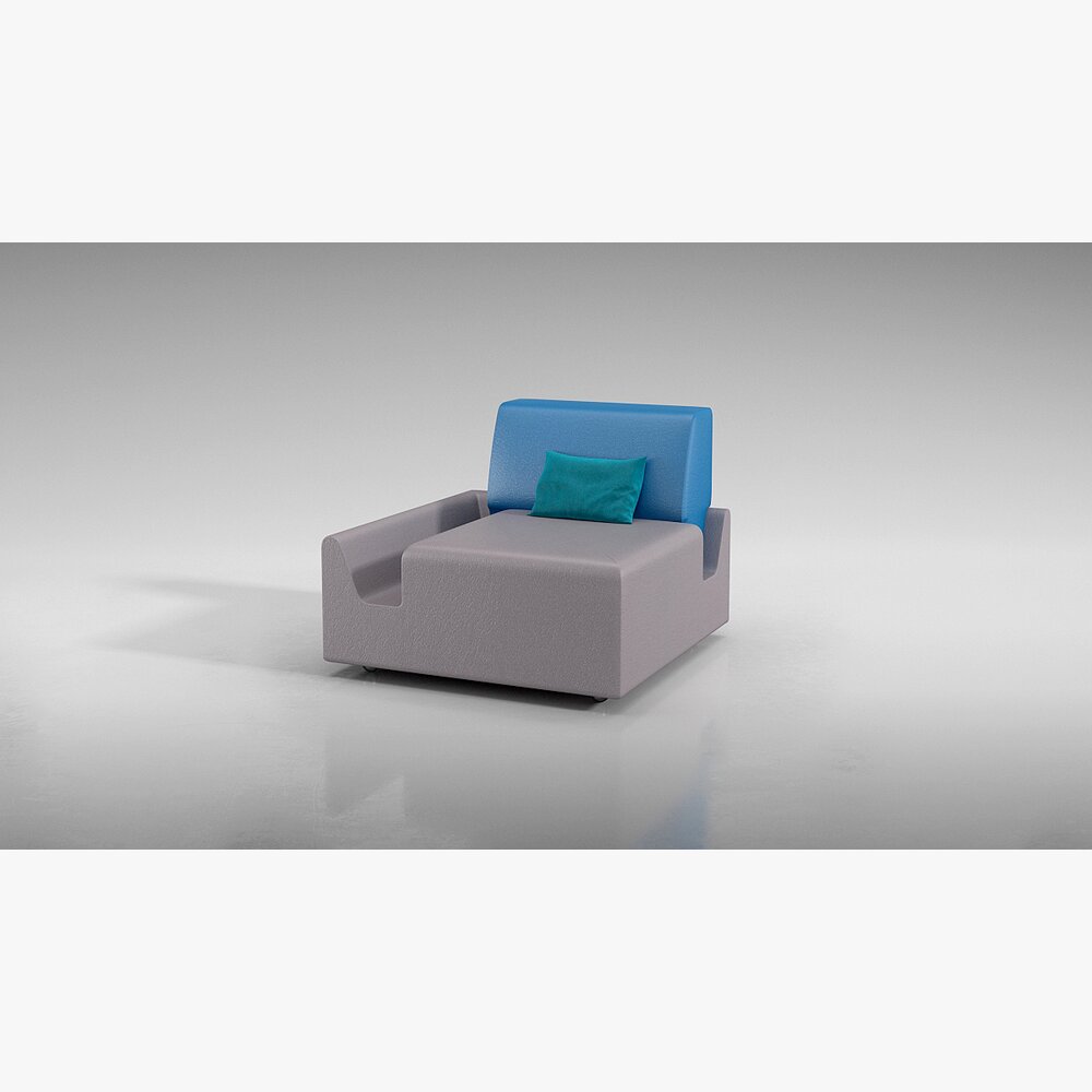 Modern Minimalist Armchair 04 3Dモデル