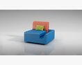 Colorful Modern Armchair 3D 모델 