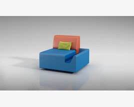 Colorful Modern Armchair 3D-Modell