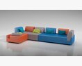 Colorful Modular Sofa 02 3d model