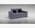 Modern Gray Sofa 04 Modello 3D