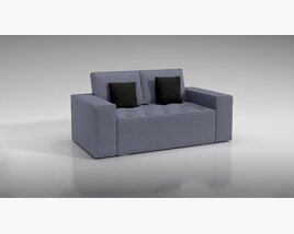 Modern Gray Sofa 04 Modello 3D