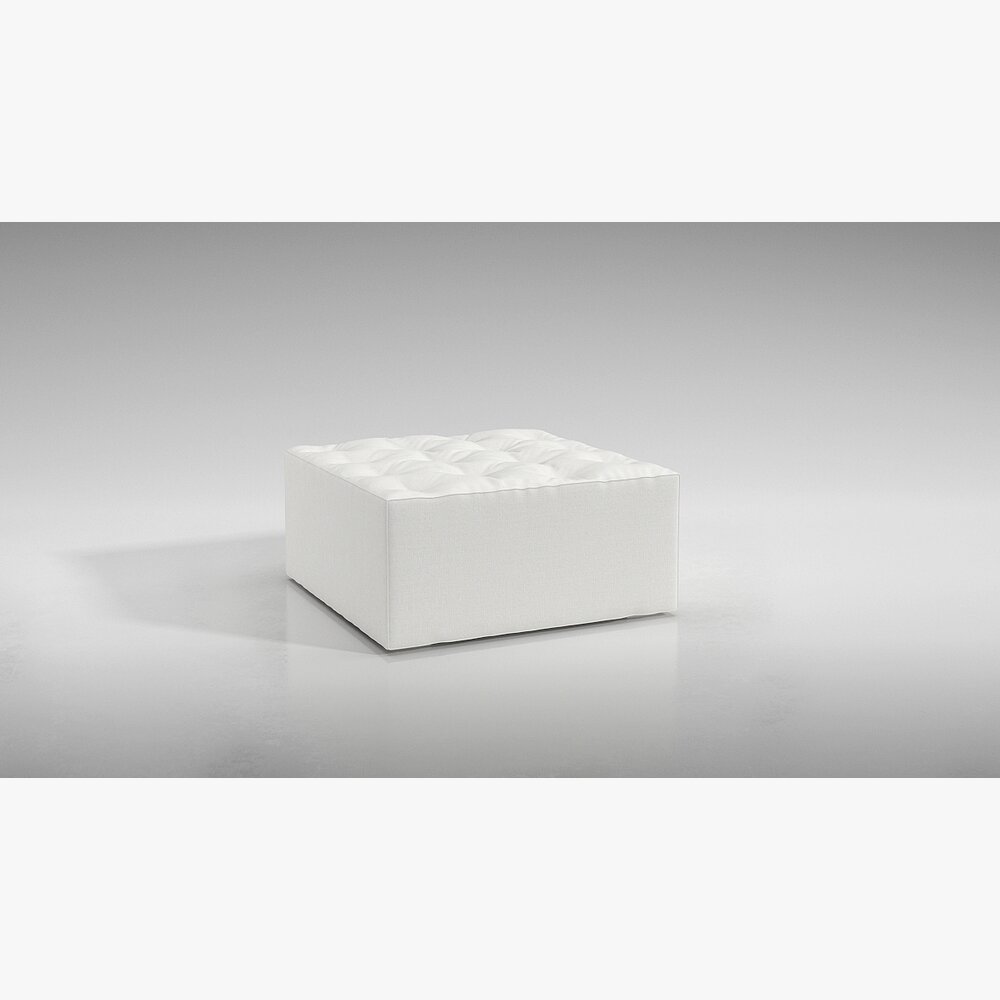 White Cubic Item Modelo 3D