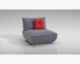 Modern Single-Seater Sofa 02 3D 모델 