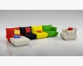 Modern Modular Sofa Set 03 3D 모델 
