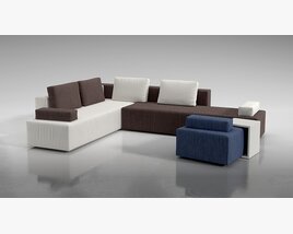 Modern Modular Sofa Set 05 3D модель