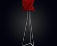 Modern Red Floor Lamp 02 3d model