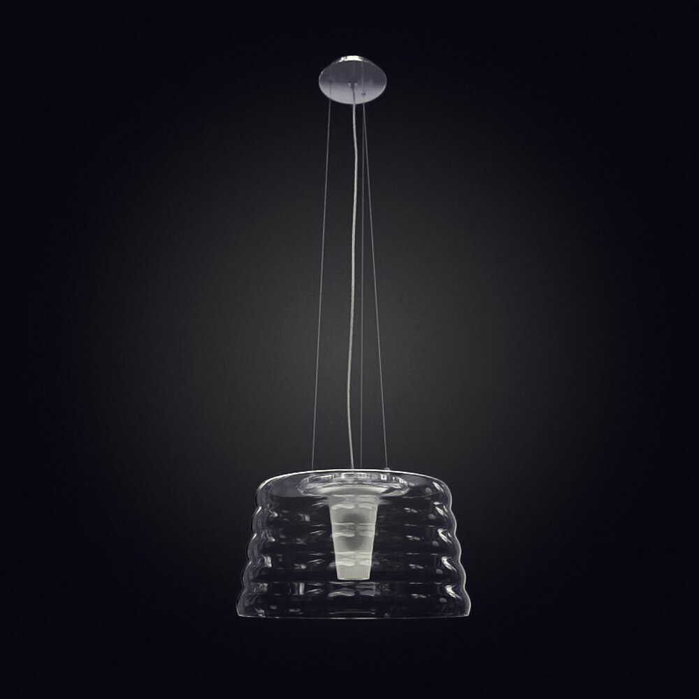 Modern Glass Pendant Light 3D model