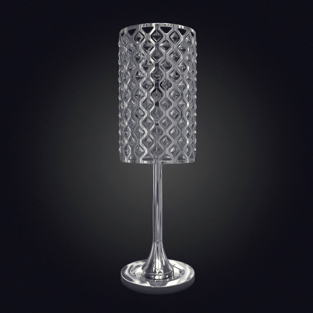 Crystal Table Lamp 02 3D-Modell