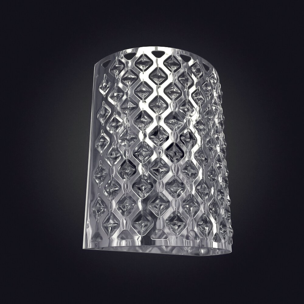 Geometric Crystal Wall Lamp 3D-Modell