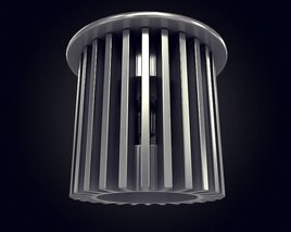 Modern Cylindrical Pendant Light Modello 3D
