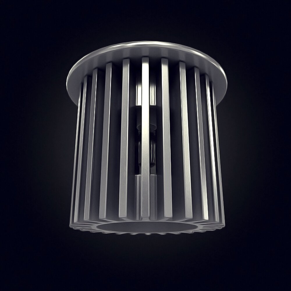 Modern Cylindrical Pendant Light 3D model