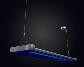 Modern Hanging LED Light Fixture 3D model