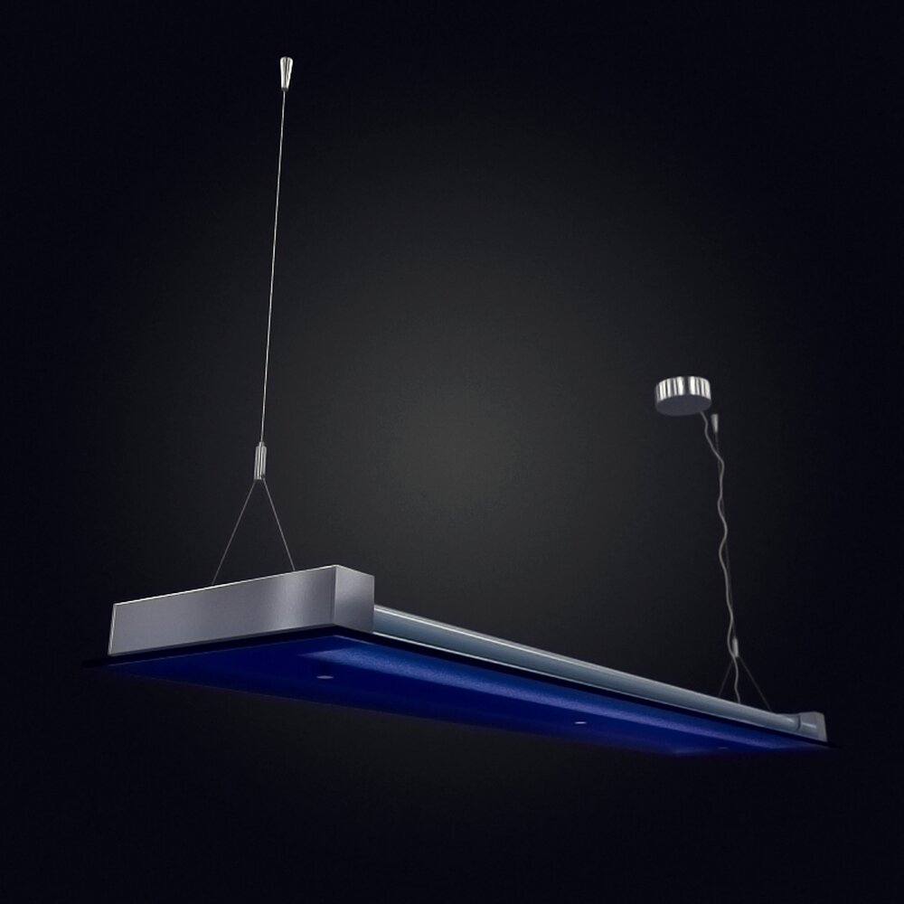Modern Hanging LED Light Fixture Modello 3D
