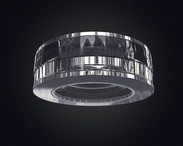 Modern Circular LED Chandelier Modèle 3D