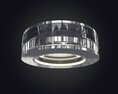 Modern Circular LED Chandelier 3d model